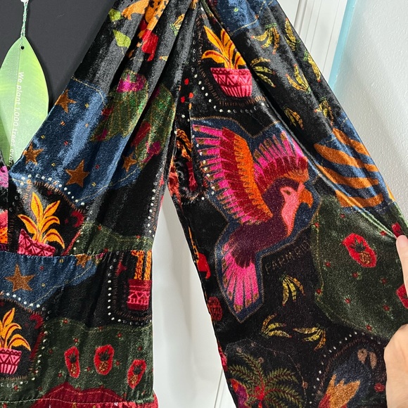 Farm Rio Crazy Mix Velvet Mini Dress - Picture 9 of 14